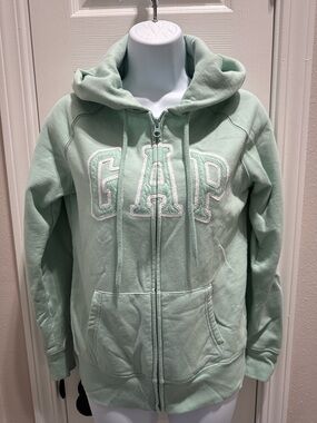 GAP Light Mint Green Hoodie with Logo Tag